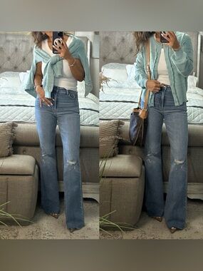 New๐ฉท Crystal Blue Pointelle Cardigan